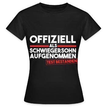 Schwiegersohn - Frauen T-Shirt - Schwarz - Vorne - AI Model Female 172 dark (172cm)