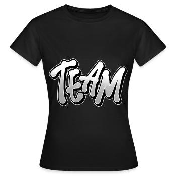 Équipe - T-shirt Femme - noir - Devant - AI Model Female 172 dark (172cm)