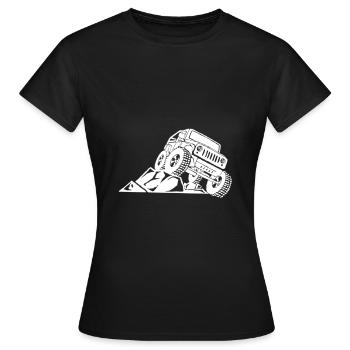 VUS hors route - T-shirt Femme - noir - Devant - AI Model Female 172 dark (172cm)