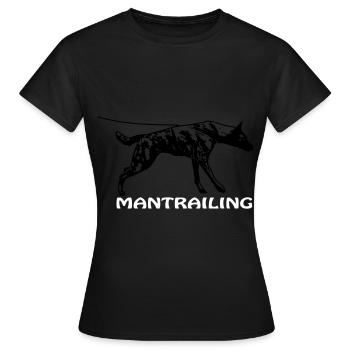 Mantrailing mit Holländischem Schäferhund - Frauen T-Shirt - Schwarz - Vorne - AI Model Female 172 dark (172cm)