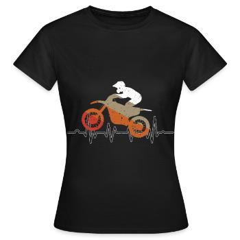Moto-moto moto moto sport - T-shirt Femme - noir - Devant - AI Model Female 172 dark (172cm)