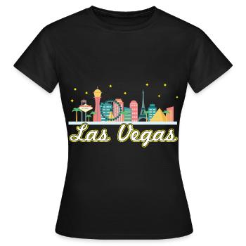 Las Vegas Strip - Frauen T-Shirt - Schwarz - Vorne - AI Model Female 172 dark (172cm)