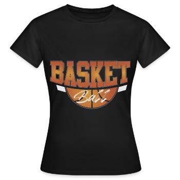 Basketball Basketballer - Frauen T-Shirt - Schwarz - Vorne - AI Model Female 172 dark (172cm)