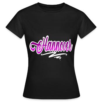 Hanovre - T-shirt Femme - noir - Devant - AI Model Female 172 dark (172cm)
