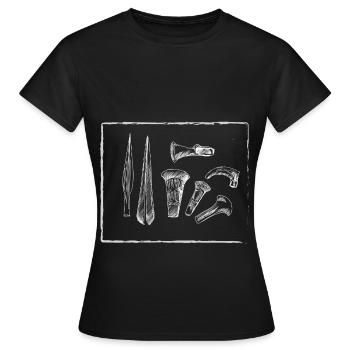 Tools - Women's T-Shirt - black - Front - AI Model Female 172 dark (172cm)