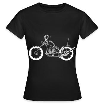 Chopper - Frauen T-Shirt - Schwarz - Vorne - AI Model Female 172 dark (172cm)