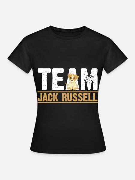 Hund Jack Russell - Frauen T-Shirt - Schwarz