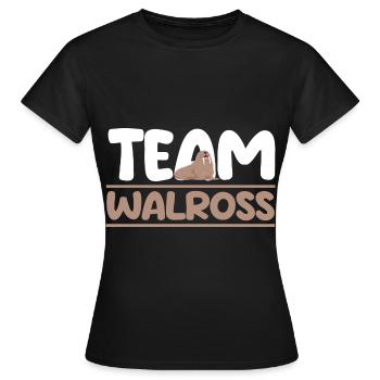 Walross - Frauen T-Shirt - Schwarz - Vorne - AI Model Female 172 dark (172cm)