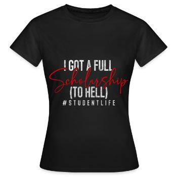 Étudier la profession de médecine - T-shirt Femme - noir - Devant - AI Model Female 172 dark (172cm)