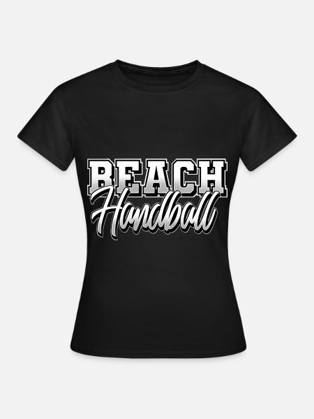 Beach Handball - Frauen T-Shirt - Schwarz