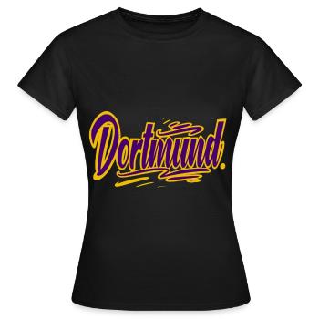 Dortmund - T-shirt Femme - noir - Devant - AI Model Female 172 dark (172cm)