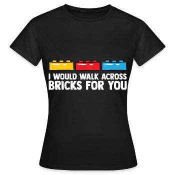 Brick Builder Brick Building Master Builder - Women's T-Shirt - black - Front - AI Model Female 172 dark (172cm)