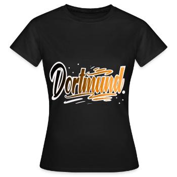 Dortmund - T-shirt Femme - noir - Devant - AI Model Female 172 dark (172cm)
