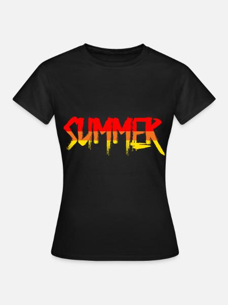Summer Sommer - Frauen T-Shirt - Schwarz
