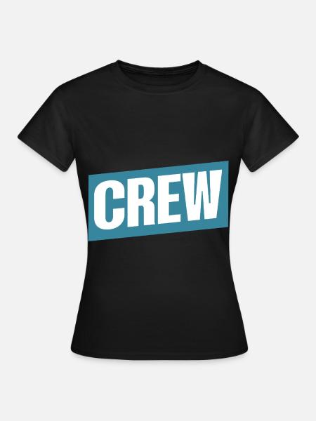 Crew - Frauen T-Shirt - Schwarz
