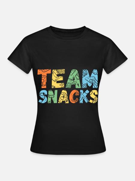 Team Snacks - Frauen T-Shirt - Schwarz