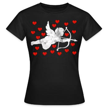 Ange cupidon - T-shirt Femme - noir - Devant - AI Model Female 172 dark (172cm)