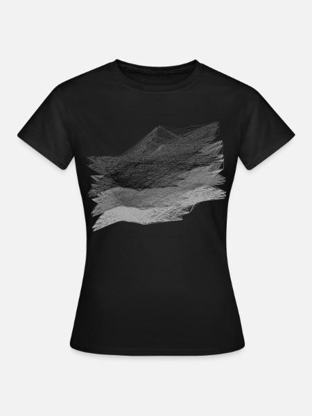 Abstraktes Chaos - Frauen T-Shirt - Schwarz