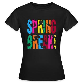 Spring Break - Frauen T-Shirt - Schwarz - Vorne - AI Model Female 172 dark (172cm)