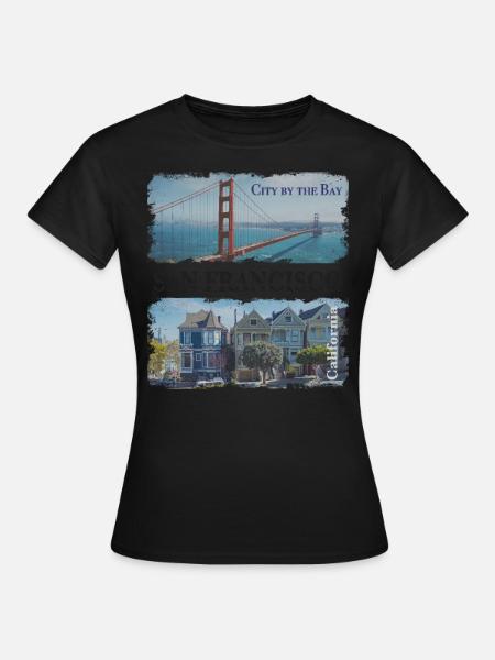 San Francisco - Frauen T-Shirt - Schwarz