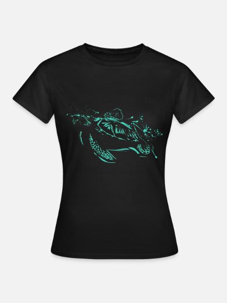 Save the Ocean - Frauen T-Shirt - Schwarz