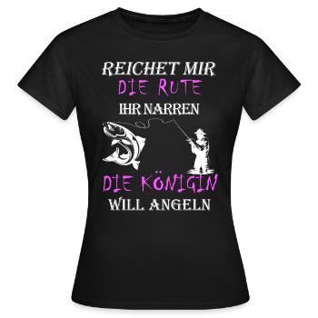Reichet mit die Rute ihr Narren - Frauen T-Shirt - Schwarz - Vorne - AI Model Female 172 dark (172cm)