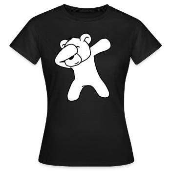 Polar bear - Women's T-Shirt - black - Front - AI Model Female 172 dark (172cm)