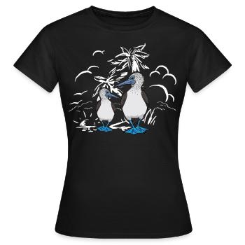 Seevögel Blaufußtölpel - Frauen T-Shirt - Schwarz - Vorne - AI Model Female 172 dark (172cm)