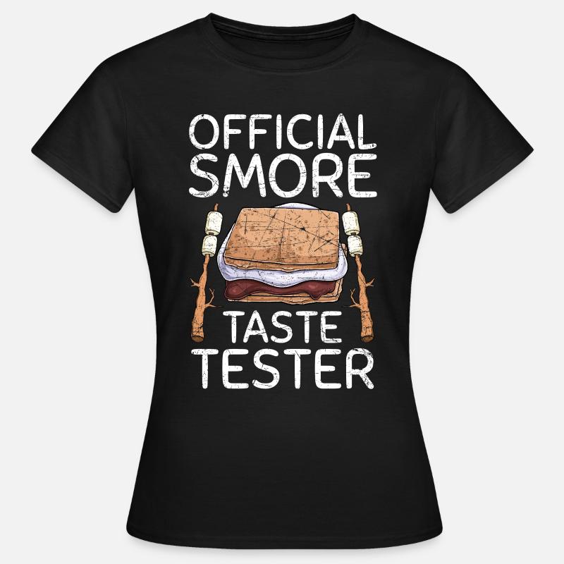 Official Smore Button Tester - Women's T-Shirt - black
