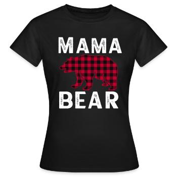 Mama Bear - Frauen T-Shirt - Schwarz - Vorne - AI Model Female 172 dark (172cm)