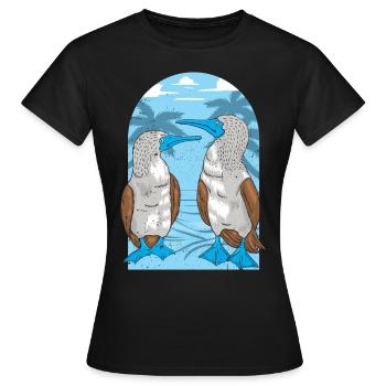 Seevögel Blaufußtölpel - Frauen T-Shirt - Schwarz - Vorne - AI Model Female 172 dark (172cm)