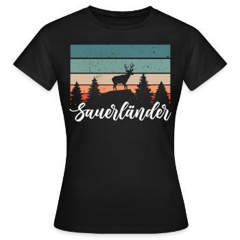 Sauerländer - Frauen T-Shirt - Schwarz - Vorne - AI Model Female 172 dark (172cm)