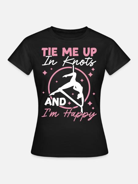 Aerialist - Aerial Yoga and Aerial Silk Acrobatics - Women's T-Shirt - black