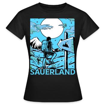 Sauerländer Sauerland Home Retro Vintage - Women's T-Shirt - black - Front - AI Model Female 172 dark (172cm)