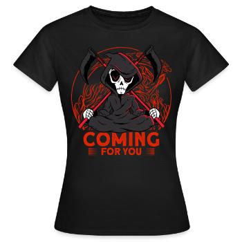 Venir pour vous - T-shirt Femme - noir - Devant - AI Model Female 172 dark (172cm)