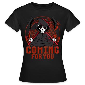 Venir pour vous - T-shirt Femme - noir - Devant - AI Model Female 172 dark (172cm)