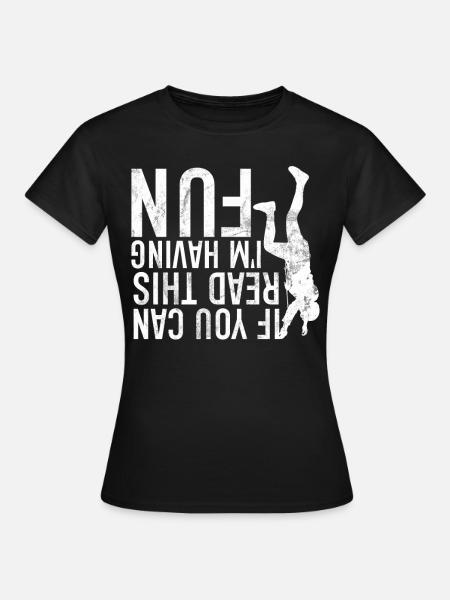 Free Climbing Bergsteiger & Bouldern Freeclimbing - Frauen T-Shirt - Schwarz