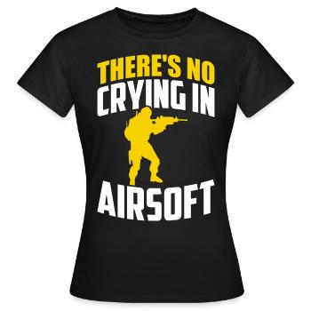 Lustiger Airsoft Spruch Männer Softair Ausrüstung - Frauen T-Shirt - Schwarz - Vorne - AI Model Female 172 dark (172cm)
