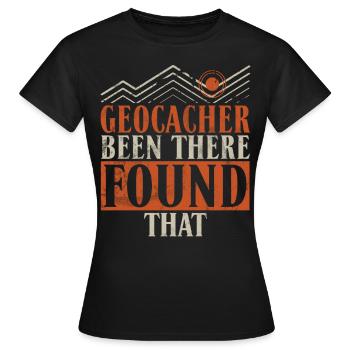 Drôle de Geocaching Citation GPS Geocacher - T-shirt Femme - noir - Devant - AI Model Female 172 dark (172cm)