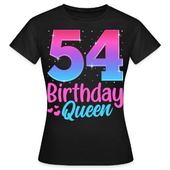 Birthday Queen 56 Geburtstag - Women's T-Shirt - black - Front - AI Model Female 172 dark (172cm)