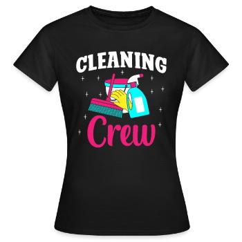 Équipe de nettoyage - T-shirt Femme - noir - Devant - AI Model Female 172 dark (172cm)