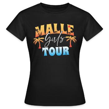 Malle Girls Tour - Frauen T-Shirt - Schwarz - Vorne - AI Model Female 172 dark (172cm)
