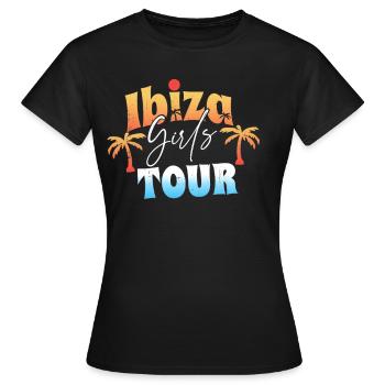 Équipe de fête à Ibiza - T-shirt Femme - noir - Devant - AI Model Female 172 dark (172cm)