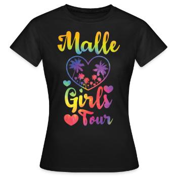 Malle Girls Tour - Frauen T-Shirt - Schwarz - Vorne - AI Model Female 172 dark (172cm)