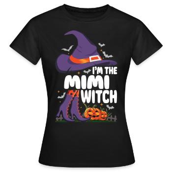 Je suis la sorcière Mimi - T-shirt Femme - noir - Devant - AI Model Female 172 dark (172cm)