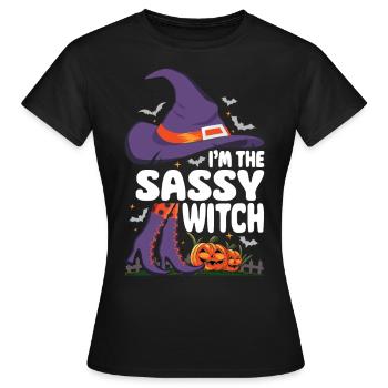Je suis la sorcière impertinente - T-shirt Femme - noir - Devant - AI Model Female 172 dark (172cm)