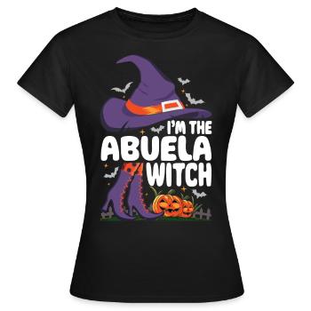 Je suis la sorcière d’Abuela - T-shirt Femme - noir - Devant - AI Model Female 172 dark (172cm)