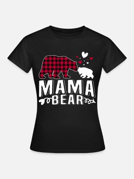 Mama Bear - Frauen T-Shirt - Schwarz