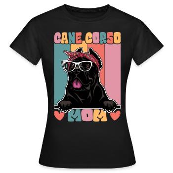 Cane Corso Maman - T-shirt Femme - noir - Devant - AI Model Female 172 dark (172cm)
