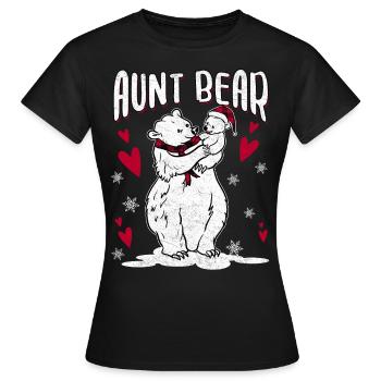 Tante Ours - T-shirt Femme - noir - Devant - AI Model Female 172 dark (172cm)